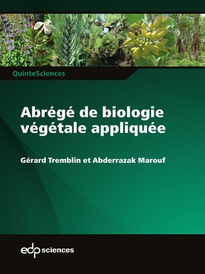 cover image of Abrégé de biologie végétale appliquée